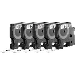 DYMO 45013 (x5) páska do štítkovače sada 5 ks 12 mm Barva pásky: bílá Barva písma: černá, 7 m