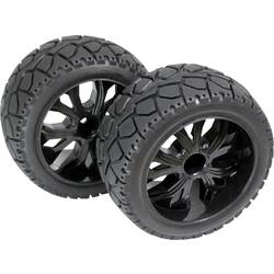 Absima 1:10 Buggy kompletní kola Tarmac forward 5paprskový černá 1 pár