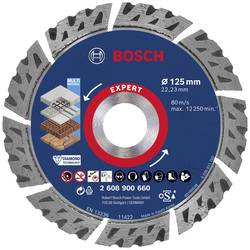 Bosch Accessories 2608900660 EXPERT MultiMaterial diamantový řezný kotouč Průměr 125 mm Ø otvoru 22.23 mm kámen, beton, cihla 1 ks