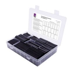 TRU COMPONENTS T1905CA055 sada smršťovacích bužírek černá Poměr smrštění:2:1 750 díly