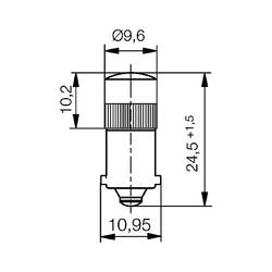 Signal Construct MWGB25529 LED žárovka teplá bílá BA9s 12 V DC/AC