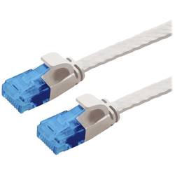 Value 21.99.2014 RJ45 síťové kabely, propojovací kabely CAT 6A U/UTP 1.50 m šedá nestíněný, plochý, pozlacené kontakty 1 ks
