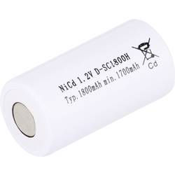 Mexcel SC1800H speciální akumulátor Sub-C odolné vůči vysokým teplotám, Flat-Top Ni-Cd 1.2 V 1800 mAh 1 ks