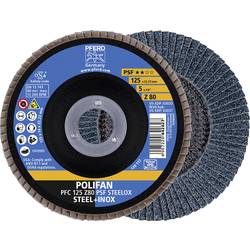 PFERD 69398194 PFC 125 Z 80 PSF STEELOX vějířovitý brusný kotouč Průměr 125 mm Ø otvoru 22.23 mm 5 ks