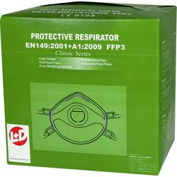 Leipold Doehle 26184 respirátor proti jemnému prachu, s ventilem FFP3 D 10 ks