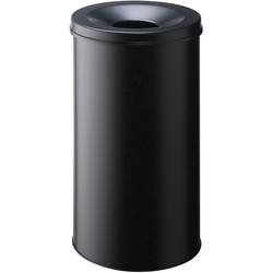 Durable Papierkorb Safe, Durable, Stahl, schwarz, 60 Liter, selbstverlöschend mit Flam 330701 odpadkový koš 60 l (Ø x v) 375 mm x 662 mm ocel černá 1 ks