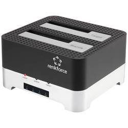 Renkforce RF-DOCKING-02 USB 3.0 SATA 6 Gb/s 2 porty duplikační stanice pevných disků 2.5 palec, 3.5 palec s funkcí klonování