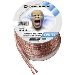 Oehlbach 108 reproduktorový kabel 2 x 2.5 mm² transparentní 30 m