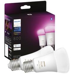 Hue LED žárovka 871951432836500 Energetická třída (EEK2021): F (A - G) Hue White & Col. Amb. E27 Doppelpack 2x570lm 60W E27 9 W teplá až studená bílá