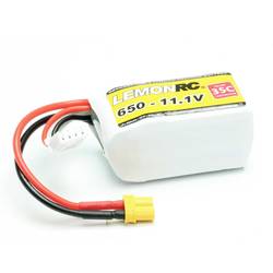LemonRC 15705 akupack Li-Pol (modelářství), 11.1 V, 650 mAh, články 3, 35 C, Softcase, XT30