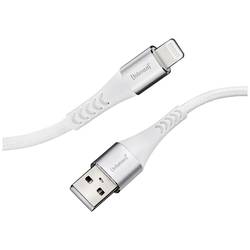 Intenso USB kabel USB 2.0 USB-A zástrčka, Apple Lightning konektor 1.50 m bílá látkový potah 7902102