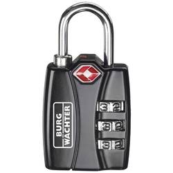 Burg Wächter 32991 visací zámek 30.8 mm TSA černá na heslo