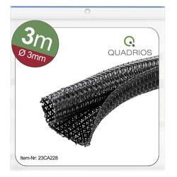 Quadrios 23CA228 23CA228, ochranný oplet polyester, 3 do 4 mm, černá, 3 m