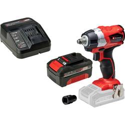 Einhell 1668363+1692591 aku rázový utahovák, 215 Nm, akumulátor, vč. nabíječky