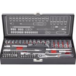 TOOLCRAFT sada nástrčných klíčů, metrický, 1/4 (6,3 mm), 45dílná, 826386