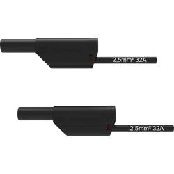 Schützinger VSFK 8500 / 2.5 / 100 / SW bezpečnostní měřicí kabely 4 mm zástrčka 4 mm zástrčka 100.00 cm černá 1 ks