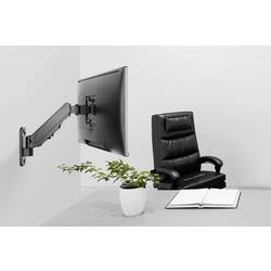 Digitus DA-90396 držák na zeď pro monitor 1 Displej: (s) 33,0 cm (13) - 81,3 cm (32) černá, černá (matná) otočný, nastavitelná výška, naklápěcí, otočný,