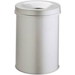 Durable Papierkorb Safe, Durable, Stahl, grau, 15 Liter, selbstverlöschend mit Flammen 330510 odpadkový koš 15 l (Ø x v) 260 mm x 357 mm ocel šedá 1 ks