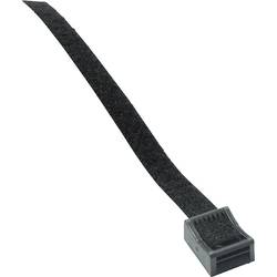 Hebotec podstavec s lepicí páskou, ke spojování, se soklem, k našroubování, háčková a flaušová část, (š x v) 20 mm x 180 mm, černá, 1 ks