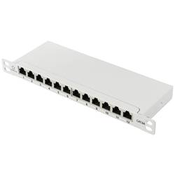 Renkforce RF-4996628 12 portů 254 mm (10) CAT 6A 0.5 U šedá osazený