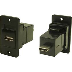 adaptér, zásuvka, vestavná Zásuvka USB typ C - zástrčka USB typ B CP30611X Cliff Množství: 1 ks