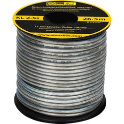 Sinuslive KL-2,5S reproduktorový kabel 1 x 2.5 mm² stříbrná 15.5 m