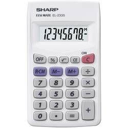 Sharp EL-233S kapesní kalkulačka, displej (počet míst) 8, na baterii, bílá