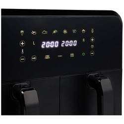 Princess 01.182068.01.001 dvojitá fritéza, 8 l, 2400 W, s displejem, černá