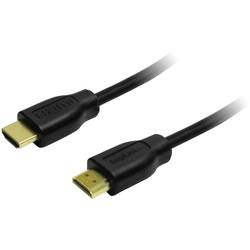 LogiLink HDMI kabel Zástrčka HDMI-A, Zástrčka HDMI-A 0.50 m černá CH0005 4K UHD HDMI kabel