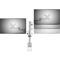 SpeaKa Professional držák na stůl pro monitor SP-5986112 2 Displej: (s) 33,0 cm (13) - 68,6 cm (27) šedá nastavitelná výška, naklápěcí, nakláněcí, otočný
