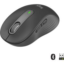 Logitech Signature M650 optická myš, přenos bezdrátový, Bluetooth®, 5 tlačítko, 4000 dpi, grafitová