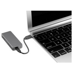 Digitus DA-71157 Pouzdro pro SSD M.2 USB-C® USB 3.2 (Gen 2x2) 20 GBit/s M.2 PCIe NVMe 2230, 2242, 2260, 2280 DA-71157