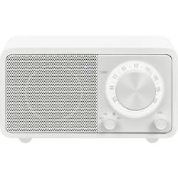 Sangean WR-7 Genuine Mini A500410 stolní rádio, FM, Bluetooth, s akumulátorem, bílá