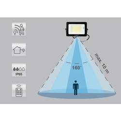 Sygonix SY-5995284 venkovní LED reflektor s PIR detektorem Energetická třída (EEK2021): C (A - G) 30 W Barvy světla (LED svítidlo): neutrální bílá
