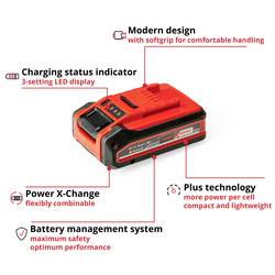 Einhell 4511553 Power X-Change Akku 18V 4,0Ah Power-X-Change Plus náhradní akumulátor pro elektrické nářadí 18 V 4 Ah Li-Ion