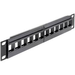 Delock 43259 12 portů síťový patch panel 254 mm (10) nevybavený specifikací 1 U černá neosazený