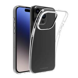 Vivanco SSCVVIPH15PT zadní kryt na mobil Apple iPhone 15 Pro transparentní indukční nabíjení, chráněné vůči stříkající vodě, prachotěsný, odpuzující vodu 63903