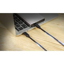 Renkforce Nabíjecí kabel USB USB 2.0 USB-C ® zástrčka, USB-C ® zástrčka 2.00 m černá krytí TPE RF-5251922