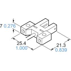 Panasonic vidlicová světelná závora PM-K45-P PM-K45-P typ K spínání za světla, spínání za tmy 5 - 24 V/DC 1 ks