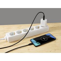Renkforce USB kabel USB 3.2 Gen2 USB-C ® zástrčka, USB-A zástrčka 1.00 m černá kompletní stínění RF-5720404