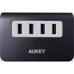 Aukey 4260397844588 USB Hub 4 porty USB-A USB 3.2 Gen1 5 GBit/s šedobílá CB-H5