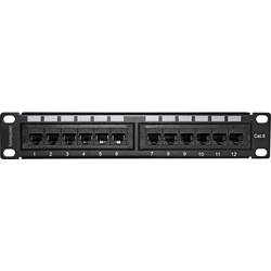 Intellinet 720748 12 portů síťový patch panel 254 mm (10) CAT 6 1 U černá