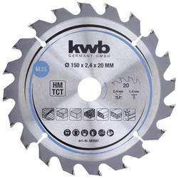 kwb 583557 tvrdokovový pilový kotouč 150 x 20 mm 1 ks