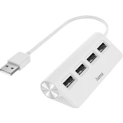 Hama 00200120 USB Hub 4 porty USB-A USB 2.0 480 MBit/s bílá