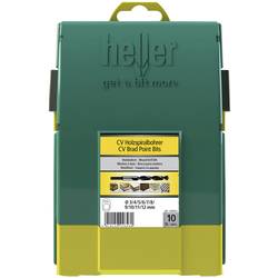 Heller 24646 0 sada spirálových vrtáků do dřeva 10dílná 3 mm, 4 mm, 5 mm, 6 mm, 7 mm, 8 mm, 9 mm, 10 mm, 11 mm, 12 mm válcová stopka 1 sada