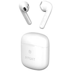 RYGHT WAYS2 Headset do uší (In Ear) Bluetooth® stereo bílá Indikátor nabití, headset, Nabíjecí pouzdro, dotykové ovládání