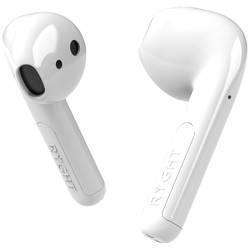 RYGHT WAYS2 In Ear Headset Bluetooth® stereo bílá Indikátor nabití, headset, Nabíjecí pouzdro, dotykové ovládání