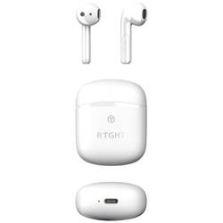 RYGHT WAYS2 In Ear Headset Bluetooth® stereo bílá Indikátor nabití, headset, Nabíjecí pouzdro, dotykové ovládání