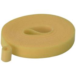 TRU COMPONENTS T24CA063 pásek se suchým zipem, ke spojování, háčková a flaušová část, (d x š) 5 m x 15 mm, žlutá, 5 m