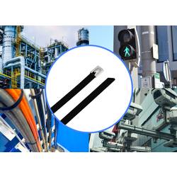 TRU COMPONENTS TC-12656632 TRU COMPONENTS TC-12656632 Ocelové stahovací pásky 680 mm 7.9 mm AISI 316 s povrchovou úpravou 100 ks 680 mm 7.9 mm AISI 316 s